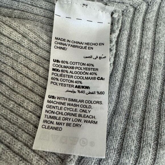 Chico’s Ribbed Coolmax Cardigan open front cotton blend size 1 or M - Picture 5 of 7
